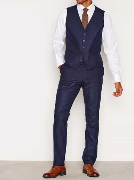 Shdone Myloiver Navy Waistcoat – Image 3