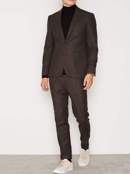 Slim Fit Tweed Blazer – Image 3